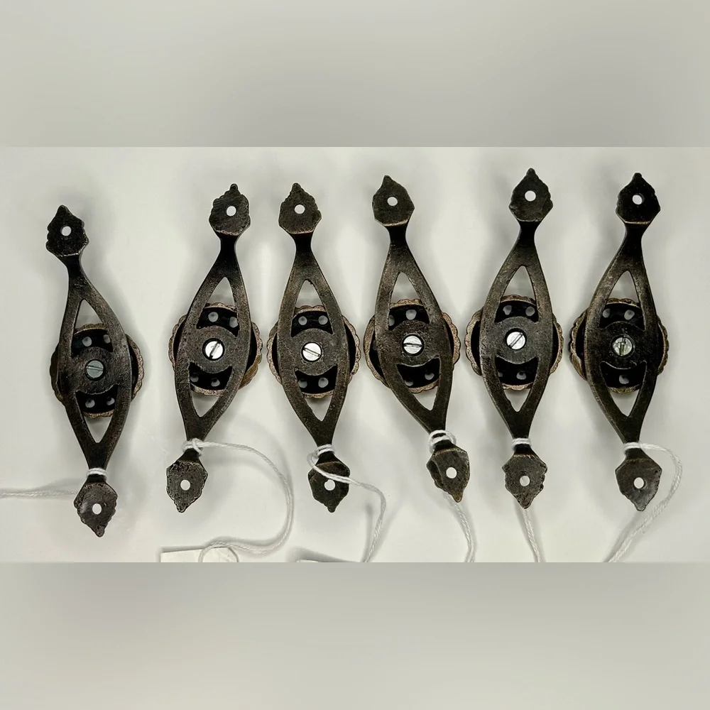 Hobby Lobby Bronze style floral door pull knobs set 6